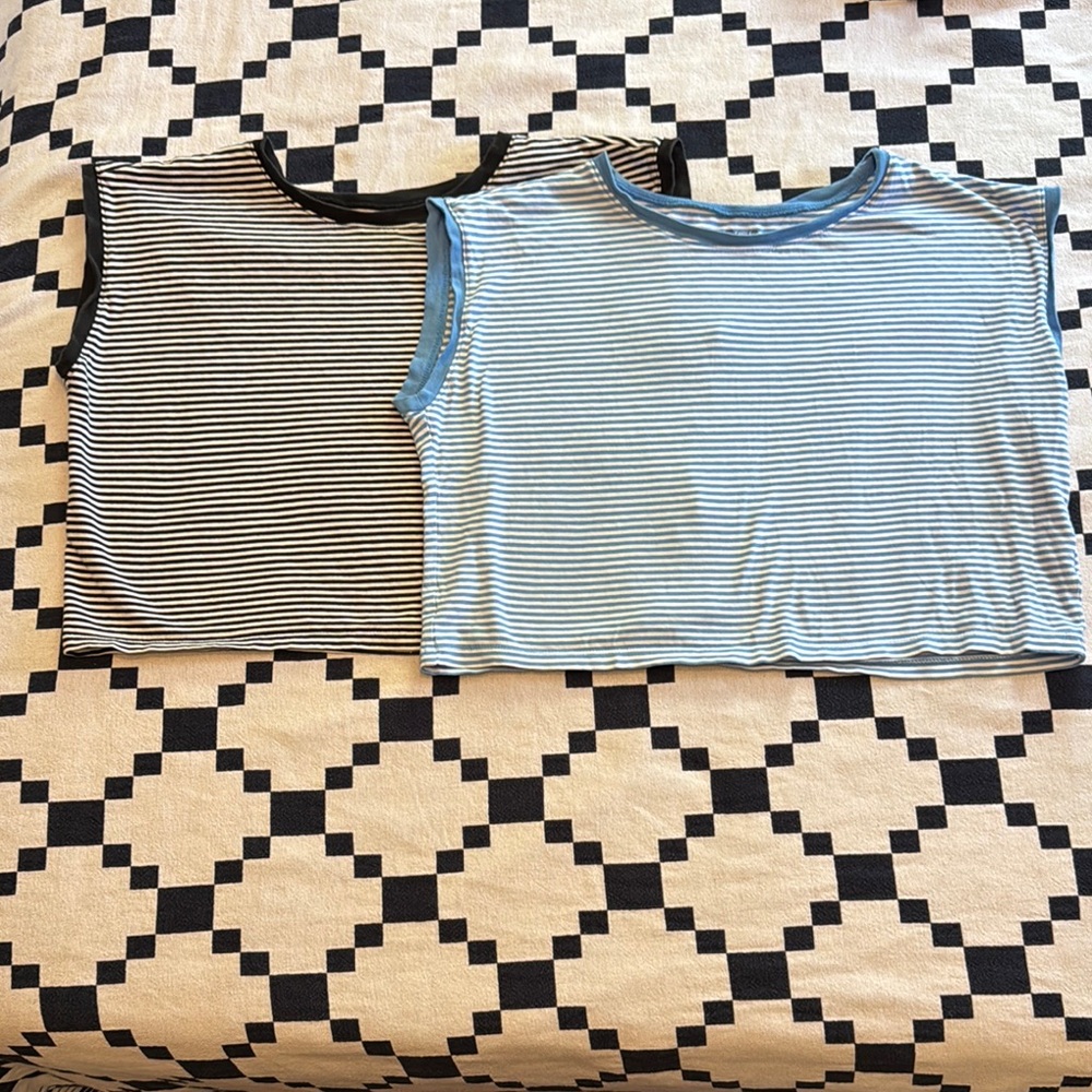 Madewell - Crewneck Cropped Muscle Tank - Set of 2